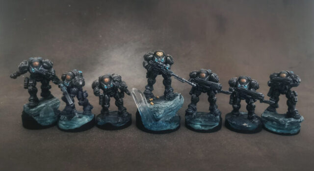 terran-raynor-raiders-stracraft-tmg Starcraft Tabletop Miniature Game Terran Raynor's Raiders miniatures.