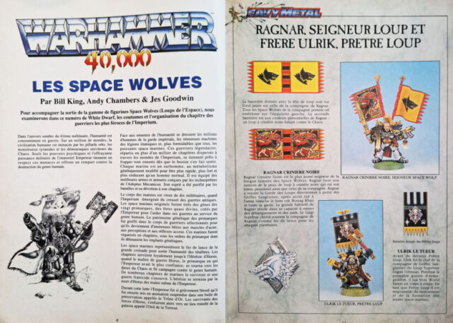 Space Wolves article in whhite Dwarf n°2 FR.